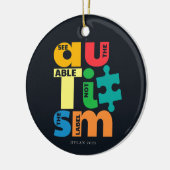 Zie Ondersteuning voor niet-labelen van autisme Keramisch Ornament (Links)