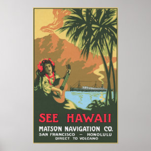 Zie Poster Hawaii