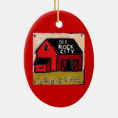 Zie Rock City-versiering Keramisch Ornament (Achterkant)