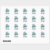 Zie Salt Funny Zee Salt Pun Ronde Sticker (Vel)