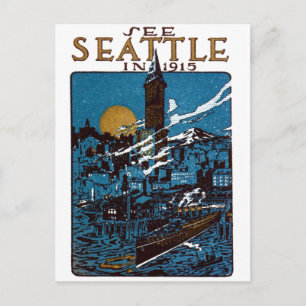 Zie Seattle in 1915 Briefkaart