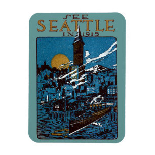 Zie Seattle in 1915 Magneet
