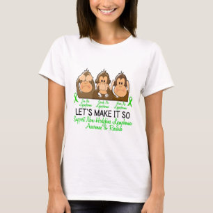 Zie Spreak horen geen non-Hodgkins lymfoom 2 T-shirt