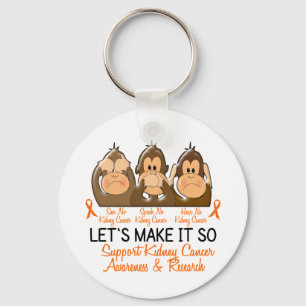 Zie Spreek horen Geen nierkanker 2 Sleutelhanger