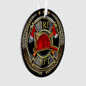 Zie terug - Brandweerman Acryl Ornament (voorkant)