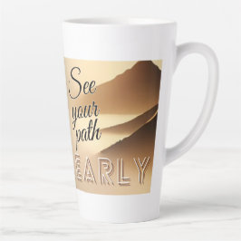 Zie uw pleister goed latte mok