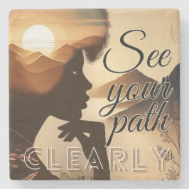 Zie uw pleister goed stenen onderzetter