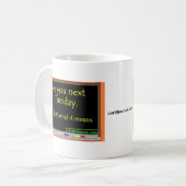 Zie Volgende dinsdag Koffiemok (Voorkant links)