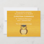 Zie Waarschuwing van afgestudeerde Afstuderen beke Aankondiging (Achterkant)