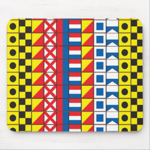 Zie Worthy_Signal Flags mousepad Muismat