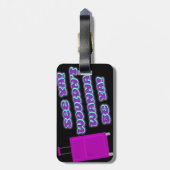 Zie Ya Cheeky Nostalgia Novelty Fun Bagagelabel (Achterkant verticaal)