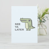 Zie Ya Latere Alligator Kaart (Staand voorkant)