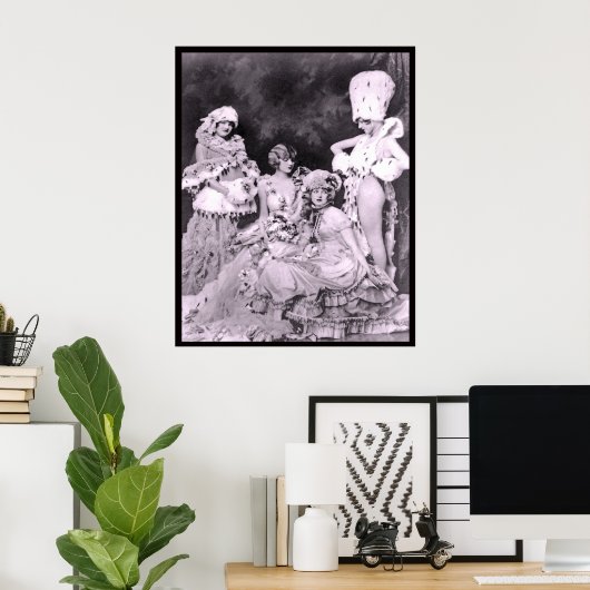 Ziegfelddames Poster (Thuiskantoor)