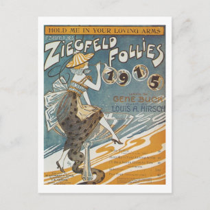 Ziegfled Follies 1915 hou me vast in je liefhebben Briefkaart