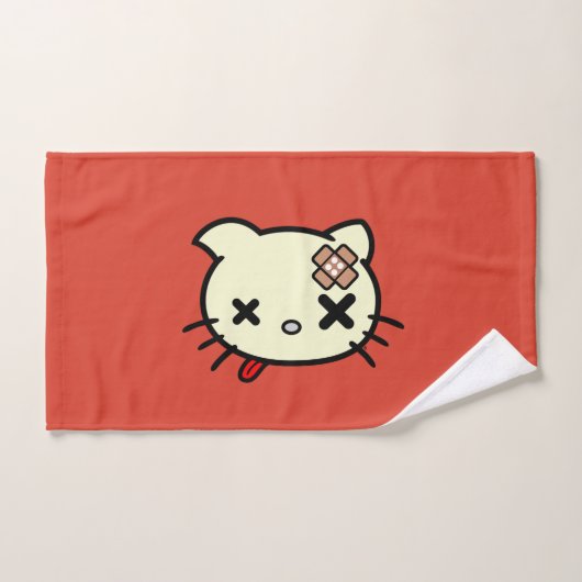 Ziek Kat Handdoek (Handdoek)