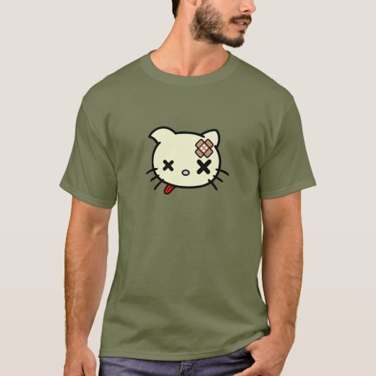 Ziek Kat T-shirt (Voorkant)
