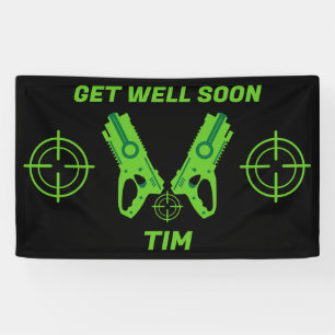 Ziek Kind Super Hero Spandoek