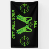 Ziek Kind Super Hero Spandoek (Verticaal)