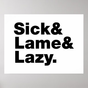 Ziek & Krank & Lui. Poster