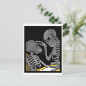 Zieke bed briefkaart (Staand voorkant)