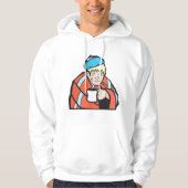Zieke Man Hoodie (Voorkant)