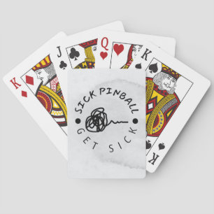 Zieke pinbalspelkaarten pokerkaarten