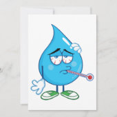 Zieke waterdruppeluitvindingen kaart (Voorkant)