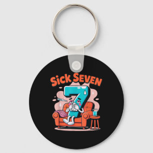 Zieke Zeven 67 Grappige Woordspeling Kostuum Wisku Sleutelhanger