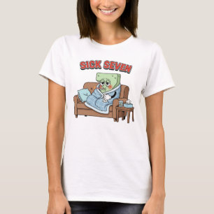 Zieke Zeven 67 Kostuum Plezierige Woordspeling On T-shirt