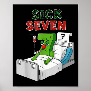 Zieke Zeven 67 Kostuum Pret 6 7 Meme Woordspeling Poster