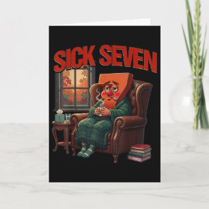Zieke Zeven 67 Meme Halloween Kostuum Grappig Cozy Kaart