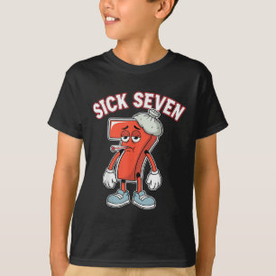 Zieke Zeven 67 Meme Zes Zeven Leuke Woordspeling T-shirt