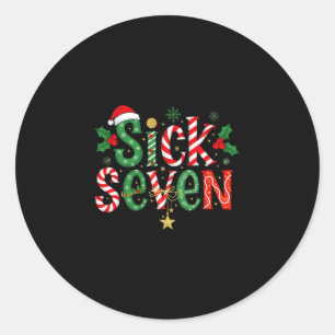 Zieke Zeven Grappige Meme 67 Zes Zeven Grappige Ke Ronde Sticker