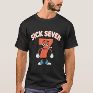 Zieke Zeven Meme T-shirt Zes Zeven Leuke Woordspel