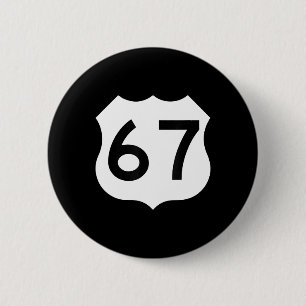 Zieke Zeven Meme T-shirt Zes Zeven Ronde Button 5,7 Cm