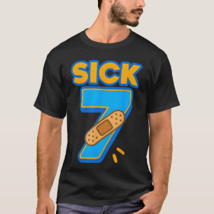 Zieke Zeven Meme Zes Zeven Zieke 7 Grappige Verjaa T-shirt