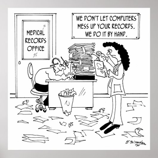 Ziekenhuis Cartoon 7117 Poster (Voorkant)