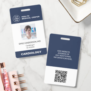 Ziekenhuis Kliniek Dokter Werknemer QR Code ID Bad Badge