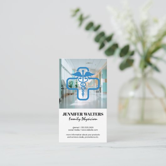 ziekenhuis | medisch personeel visitekaartje (Staand voorkant)