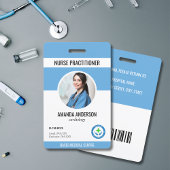 Ziekenhuis Medische ID Medewerker Blauwe Barcode Q Badge