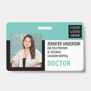Ziekenhuis medische ID met logo Badge