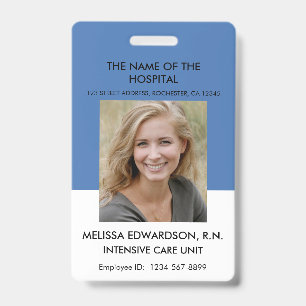 Ziekenhuis Medische professional foto id naam Badge