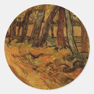 Ziekenhuis Tuin St Paul door Vincent van Gogh Ronde Sticker