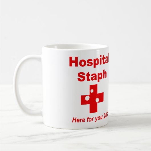 Ziekenhuis Zaph (rood en wit) Koffiemok (Links)