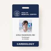 Ziekenhuisarts Medewerker barcode ID Badge (Voorkant)