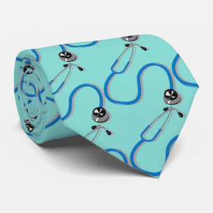 Ziekenhuisarts Novelty Stethoscope Blauw Stropdas