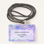 Ziekenhuisartsen Naam Badjes Badge (Achterkant met draagriem)