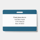 Ziekenhuiskaart Badge (Back)