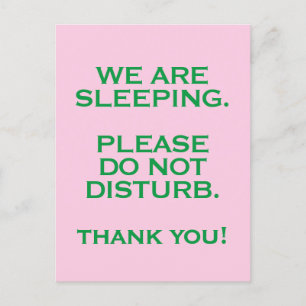 Ziekenhuiskamer Niet Storen Bord Briefkaart
