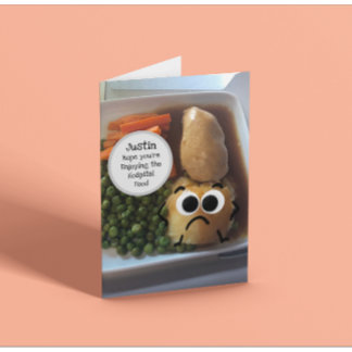Ziekenhuisvoedsel Funny  krijgen snel goed Kaart